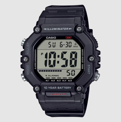 Casio Large Digital Black Watch - AE1600H-1A