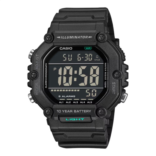 Casio Large Digi Watch - AE1600HX-1B extra Long Strap