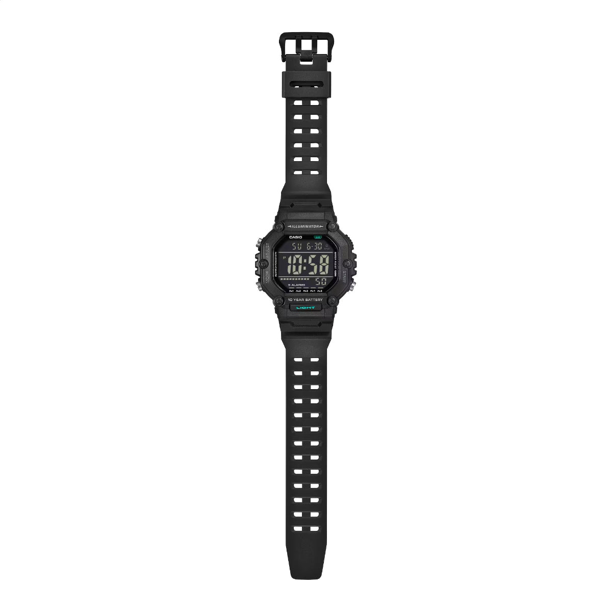 Casio Large Digi Watch - AE1600HX-1B extra Long Strap