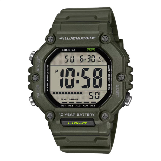 Casio Large Digi Watch - AE1600HX-3A extra Long Strap