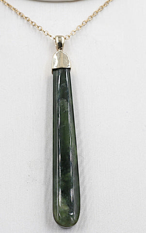 9ct Gold Set New Zealand Greenstone  SJ108