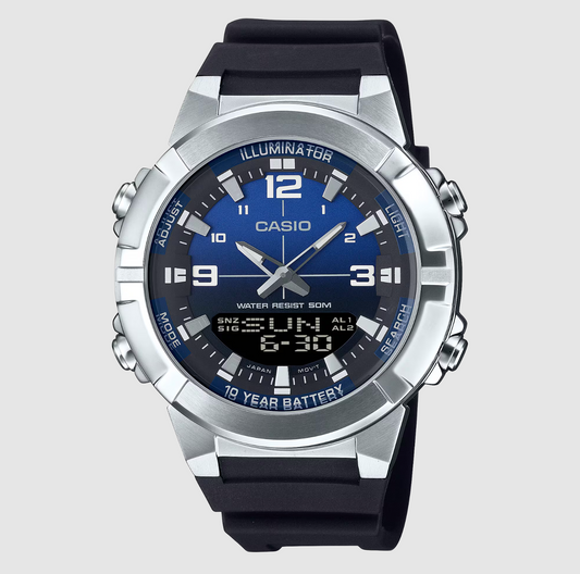 Casio Duo Gradient Blue/Black Watch - AMW870A-2A