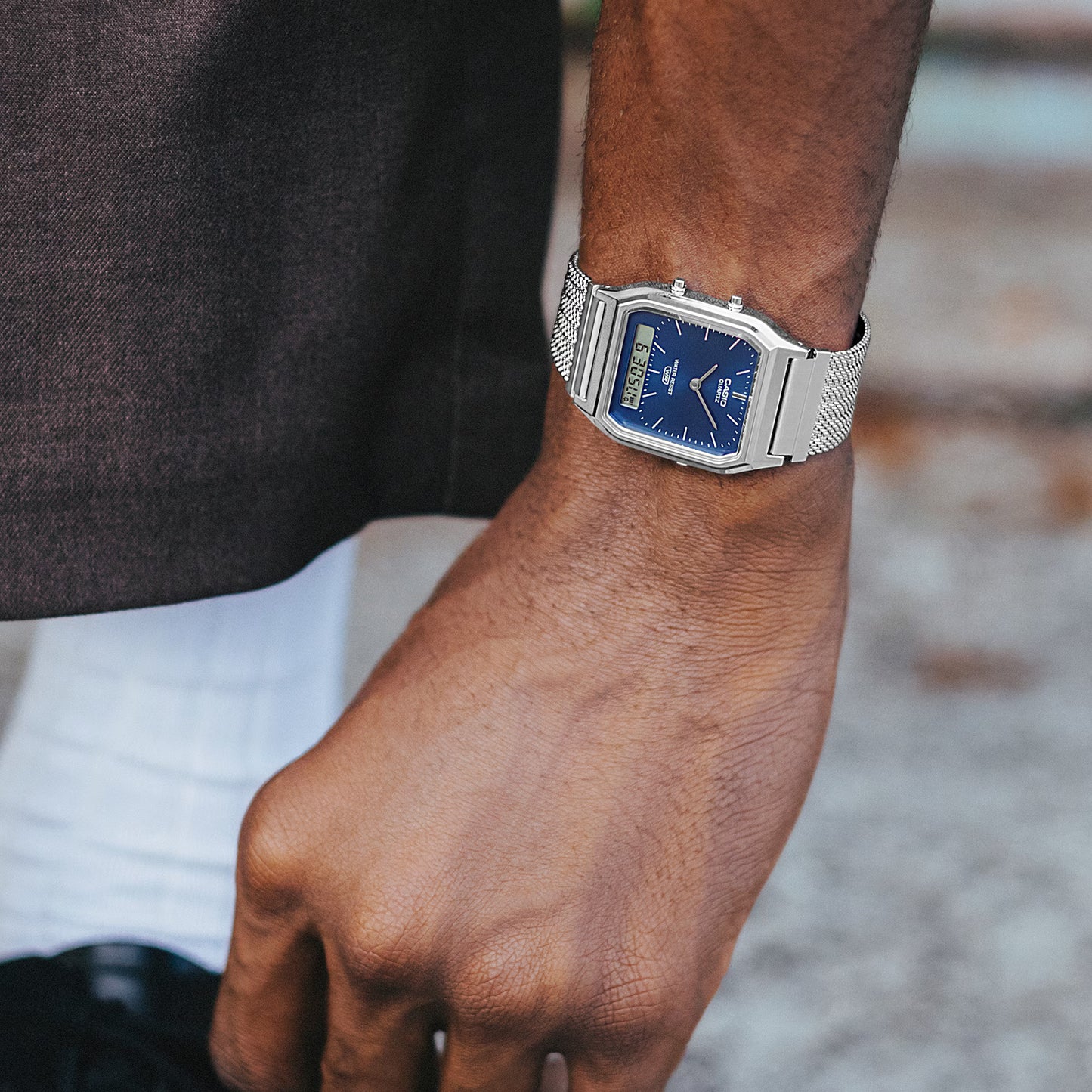 Casio Classic Duo Mesh Strap  AQ-230EM-2A