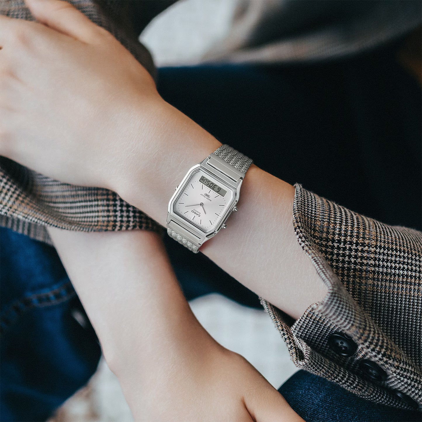Casio Classic Duo Mesh Strap  AQ-230EM-7A