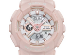 Baby-G Pastel Pink Metallic Digit-Analog BA-110RG-4A