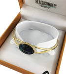 New Zealand Paua Gold Plated Bangle BBJ1104BG