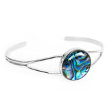 New Zealand Paua silver Plated Bangle BBJ1205BG