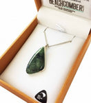 New Zealand Greenstone Pendant Silver Plated BBJ4221P