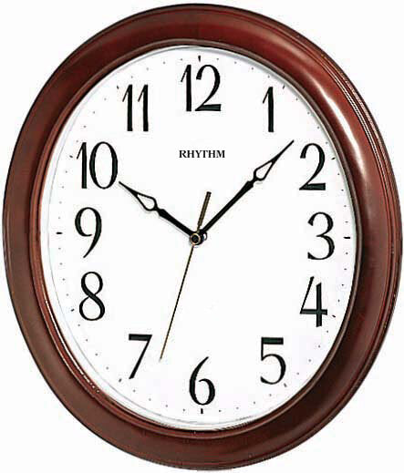Rhythm Wooden Oval Wall Clock CMG271NR06