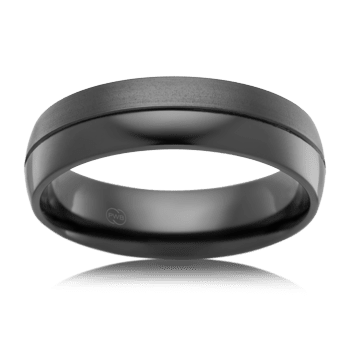 Zirconium ring Matt Polished split CW4440/6