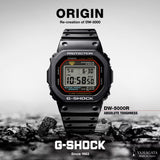 G shock Mens Original First Model Recreation Steel Case DW5000R-1A