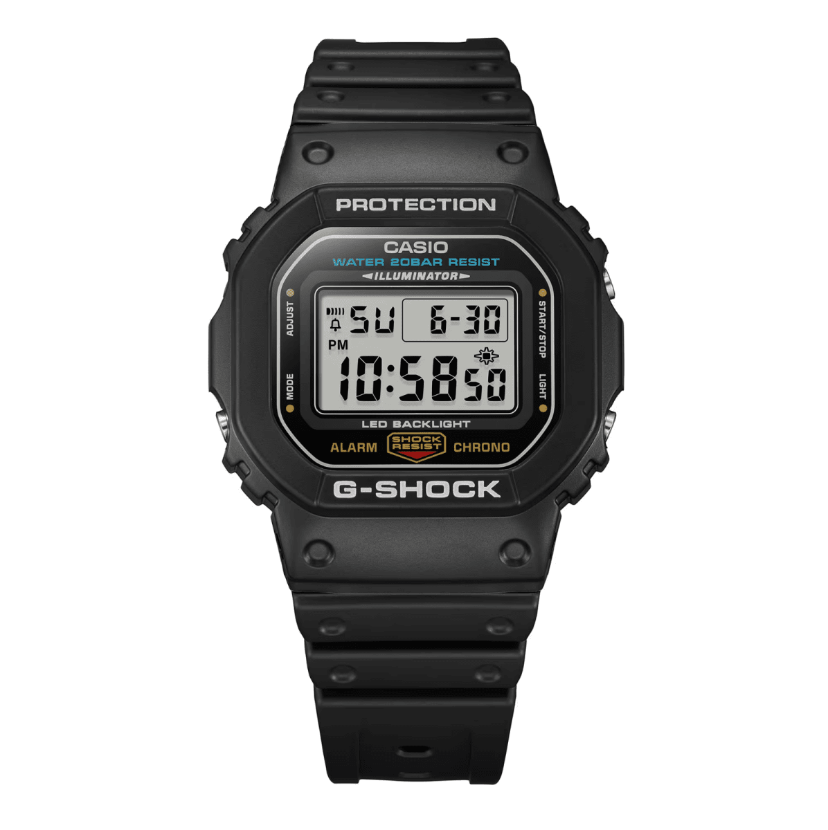 G shock Mens Black Digital Watch - DW5600UE-1D