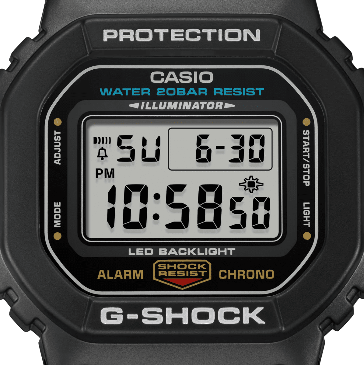 G shock Mens Black Digital Watch - DW5600UE-1D
