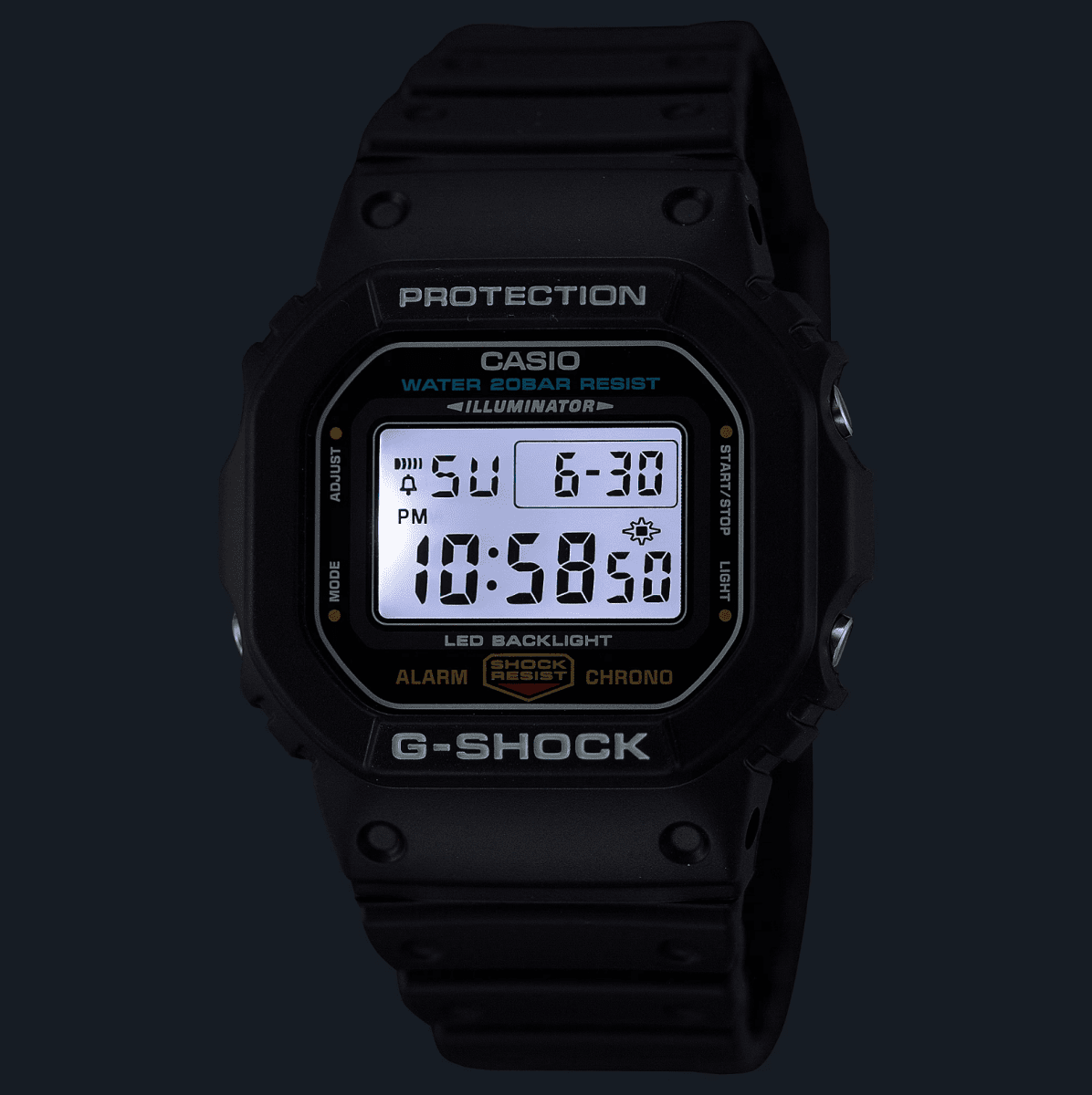 G shock Mens Black Digital Watch - DW5600UE-1D