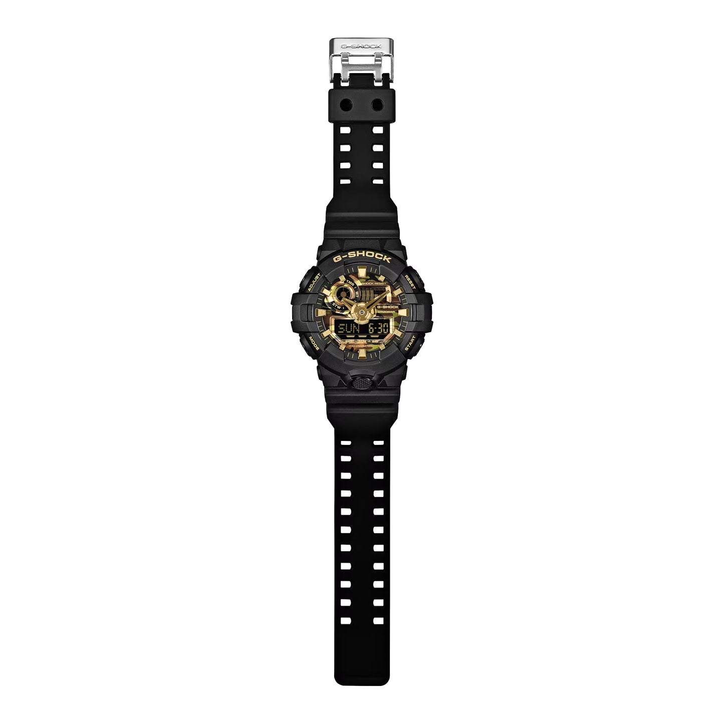 Gshock BOLD CAMO SERIES CAMO AND GOLD GA700CF-1A