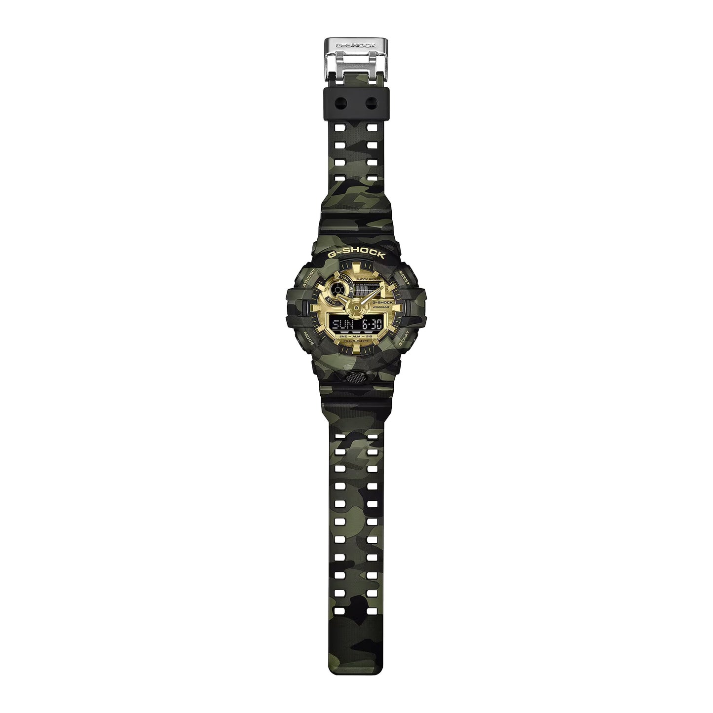 Gshock BOLD CAMO SERIES CAMO AND GOLD GA700CMG-3A
