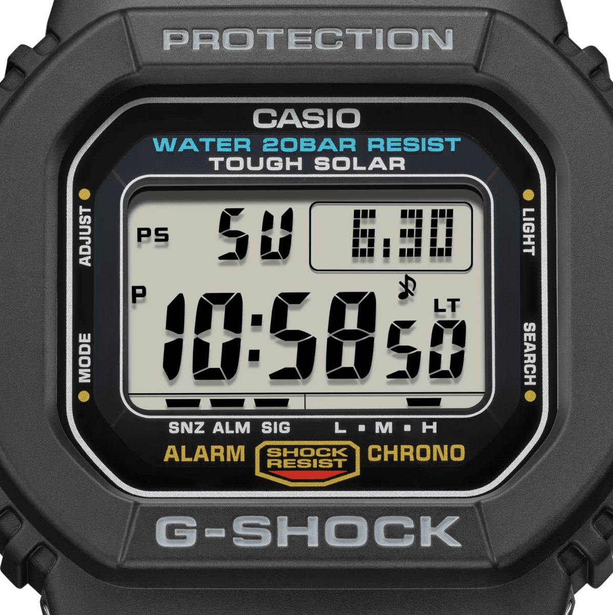 G shock Mens Tough Solar Digital Black Watch - G5600UE-1D