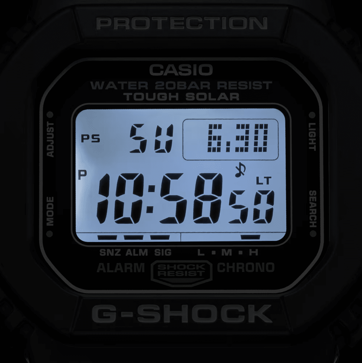 G shock Mens Tough Solar Digital Black Watch - G5600UE-1D