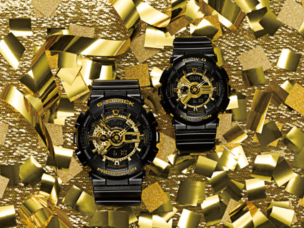 G Shock Analog-Digit Gold/Black (GA-1100 Series) Watch - GA-110GB-1A