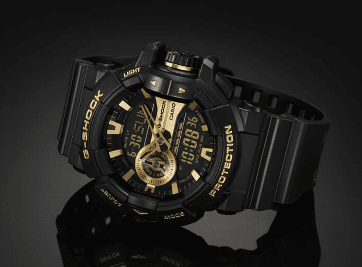 G Shock Gold/Black Analog-Digital Watch - GA-400GB-1A9