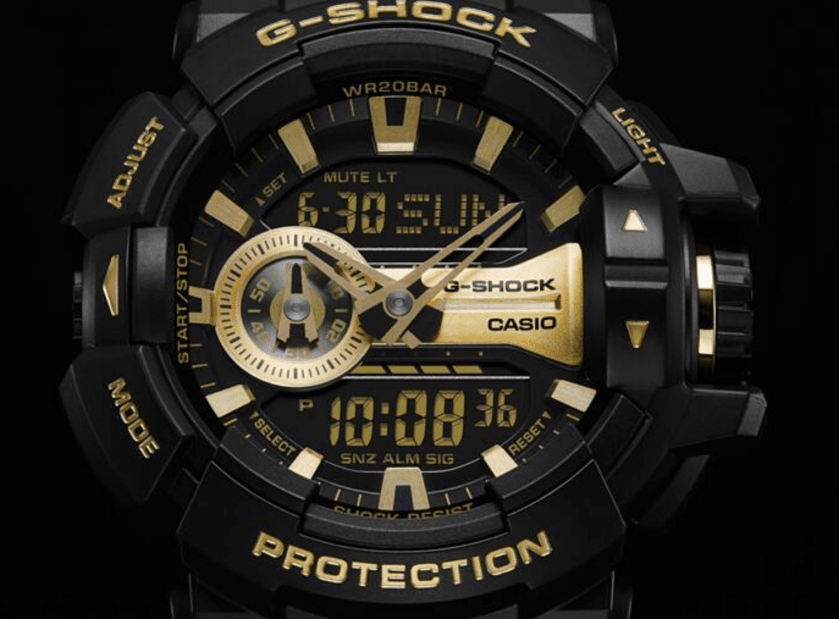 G Shock Gold/Black Analog-Digital Watch - GA-400GB-1A9