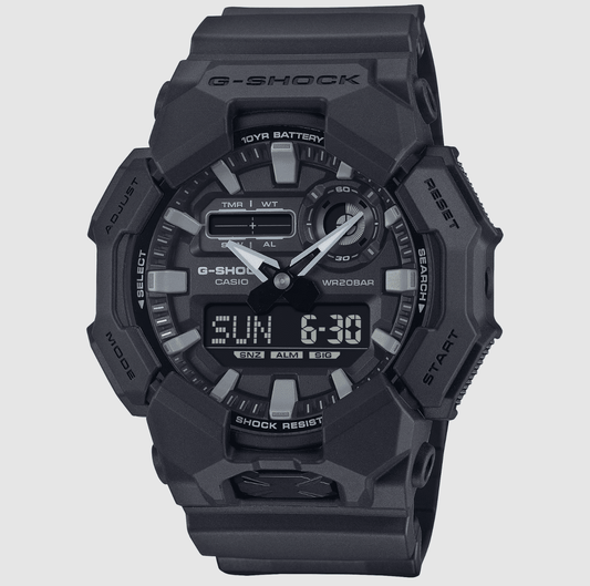 G Shock Men's Digit/Analog Black Watch - GA010-1A1