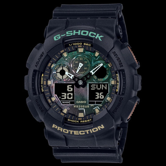 G shock Black & rust GA100RC-1A