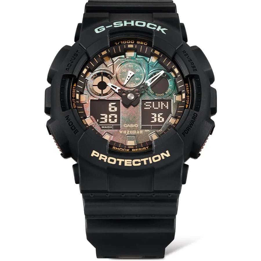G shock Black & rust GA100RC-1A