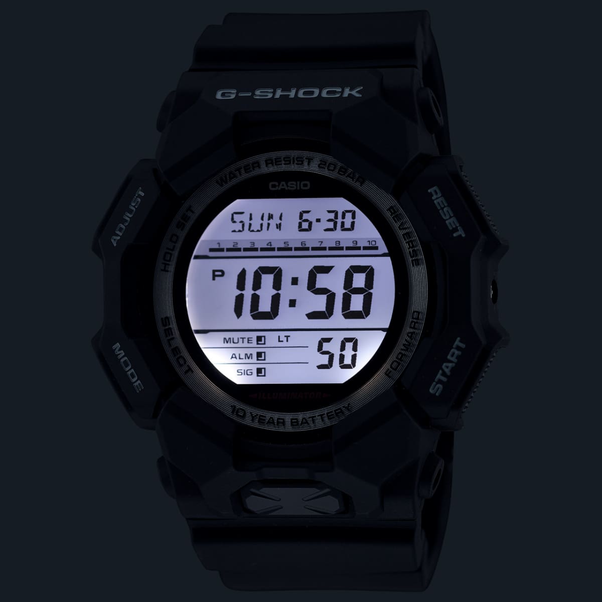 Casio Gshock Full Digital GD010-1D