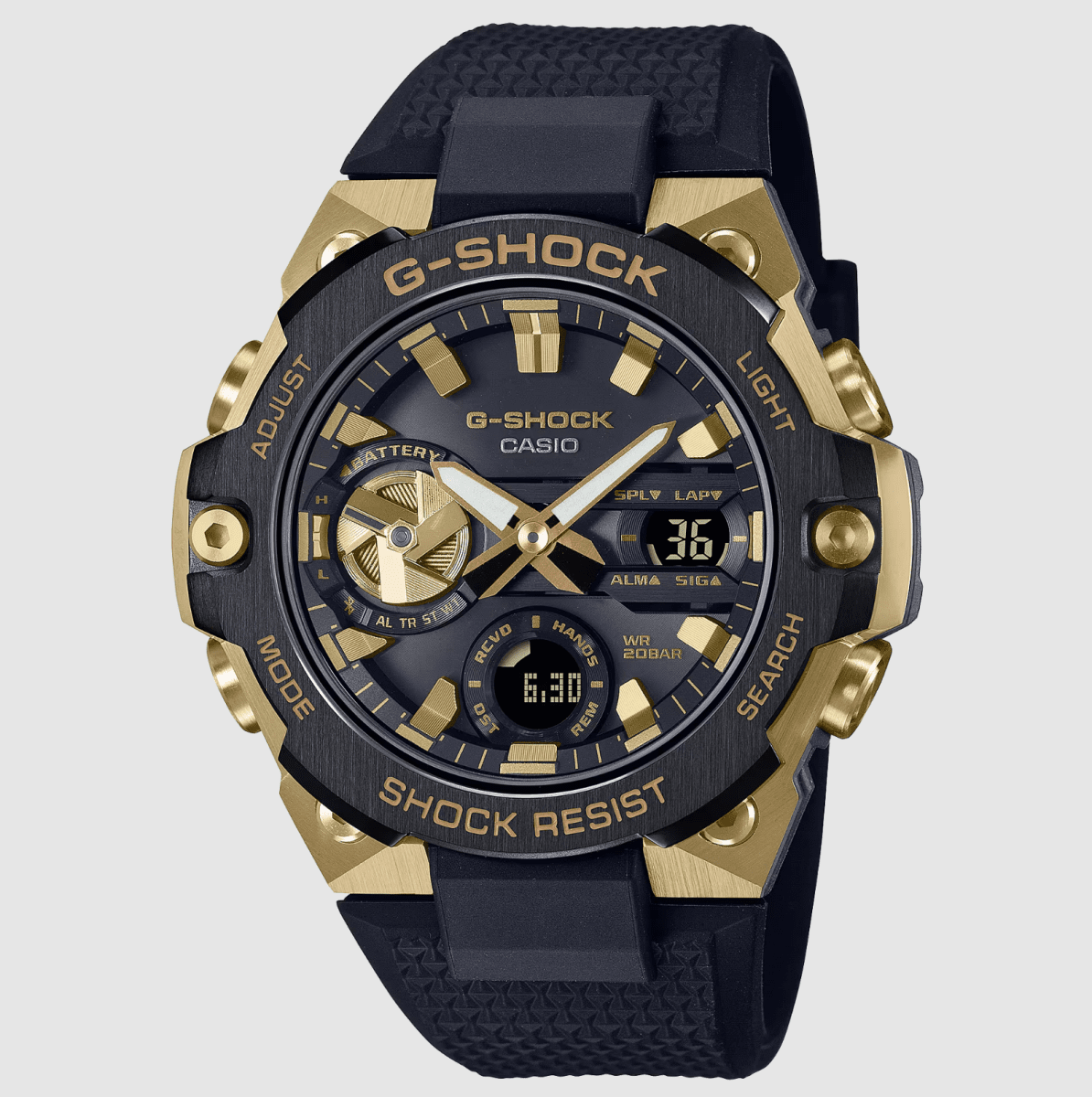 G shock Black/Gold Solar Powered Watch - GST-B400GB-1A9