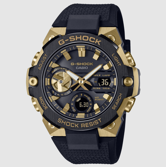 G shock Black/Gold Solar Powered Watch - GST-B400GB-1A9