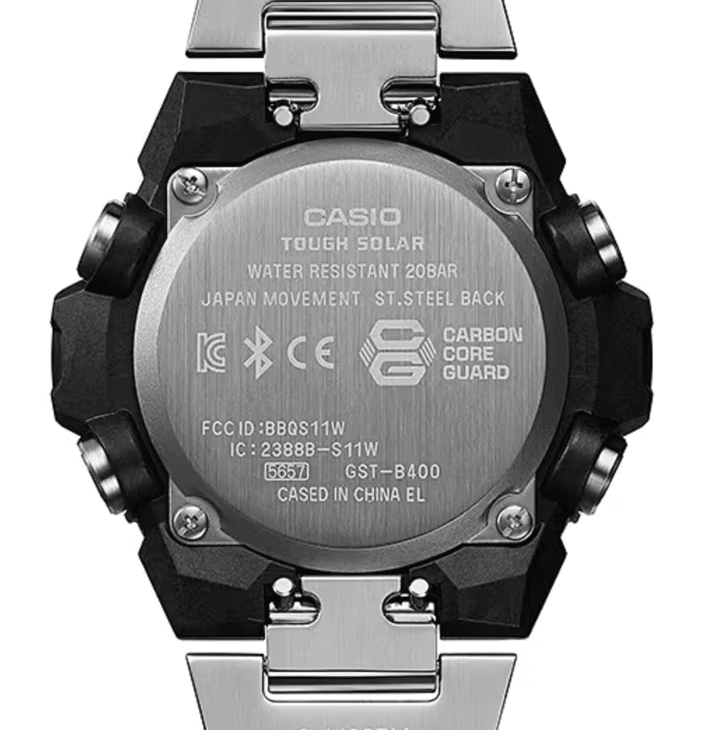 G shock Black/Silver G Steel Watch- GST-B400D-1A