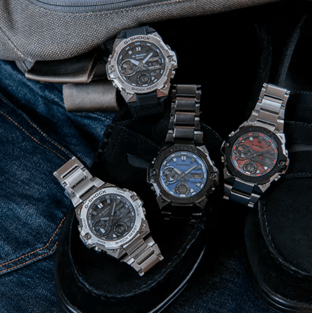G shock Black/Silver G Steel Watch- GST-B400D-1A