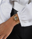 GUESS Ladies Gia Gold Tone Analog Watch GW0683L2