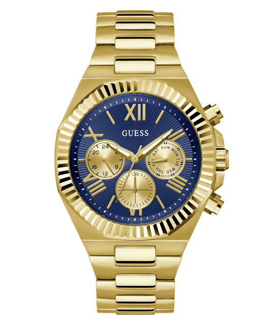 GUESS Mens Equity Gold Tone Multi-function Watch GW0703G6
