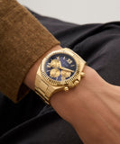 GUESS Mens Equity Gold Tone Multi-function Watch GW0703G6
