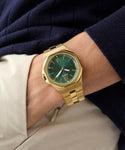 GUESS Mens Gold Tone Emperor Analog Watch GW0849G2