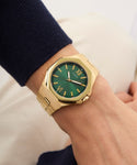 GUESS Mens Gold Tone Emperor Analog Watch GW0849G2