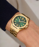 GUESS Mens Gold Tone Emperor Analog Watch GW0849G2