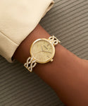 GUESS Ladies Gold Tone Coral Gltiz Analog Watch GW0868L2