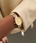 GUESS Ladies Gold Tone Coral Gltiz Analog Watch GW0868L2