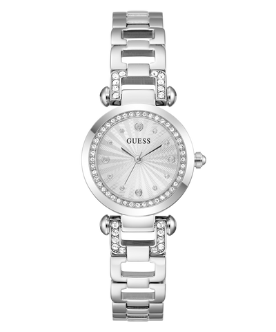 GUESS Ladies Silver Tone Ginger Analog Watch GW0869L3