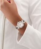 GUESS Ladies Silver Tone Ginger Analog Watch GW0869L3