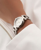 GUESS Ladies Silver Tone Ginger Analog Watch GW0869L3