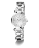 GUESS Ladies Silver Tone Ginger Analog Watch GW0869L3