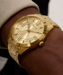 GUESS  Gold Tone Elliot Analog Watch GW0893G3