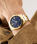 GUESS Gold Tone Elliot Analog Watch GW0893G5