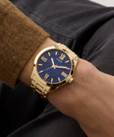 GUESS Gold Tone Elliot Analog Watch GW0893G5