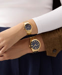 GUESS Gold Tone Elliot Analog Watch GW0893G5