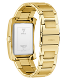 GUESS Gold Tone Clyde Rectangle Watch GW0896G2